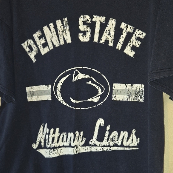 Vintage Blue Short Sleeve Tee with Penn State Nittany Lion Logo - Picture 3 of 6